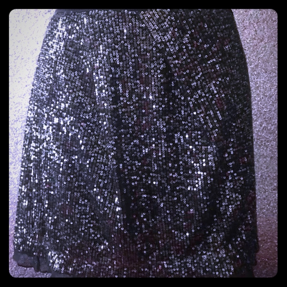 Holiday Glam JLo Black Sequins Mini [SK-65]